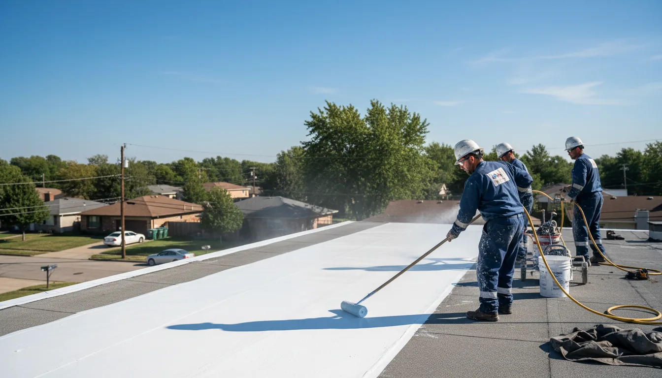 Commercial roof coating in Forkland, AL near me